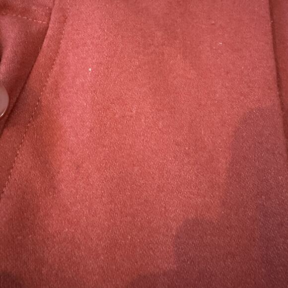 Tulle Orange Wool Button-Up Jacket Lined Short M Bows Twee Preppy Madeline READ - Picture 6 of 15